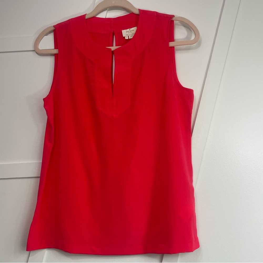 Kate Spade Red Sleeveless Blouse